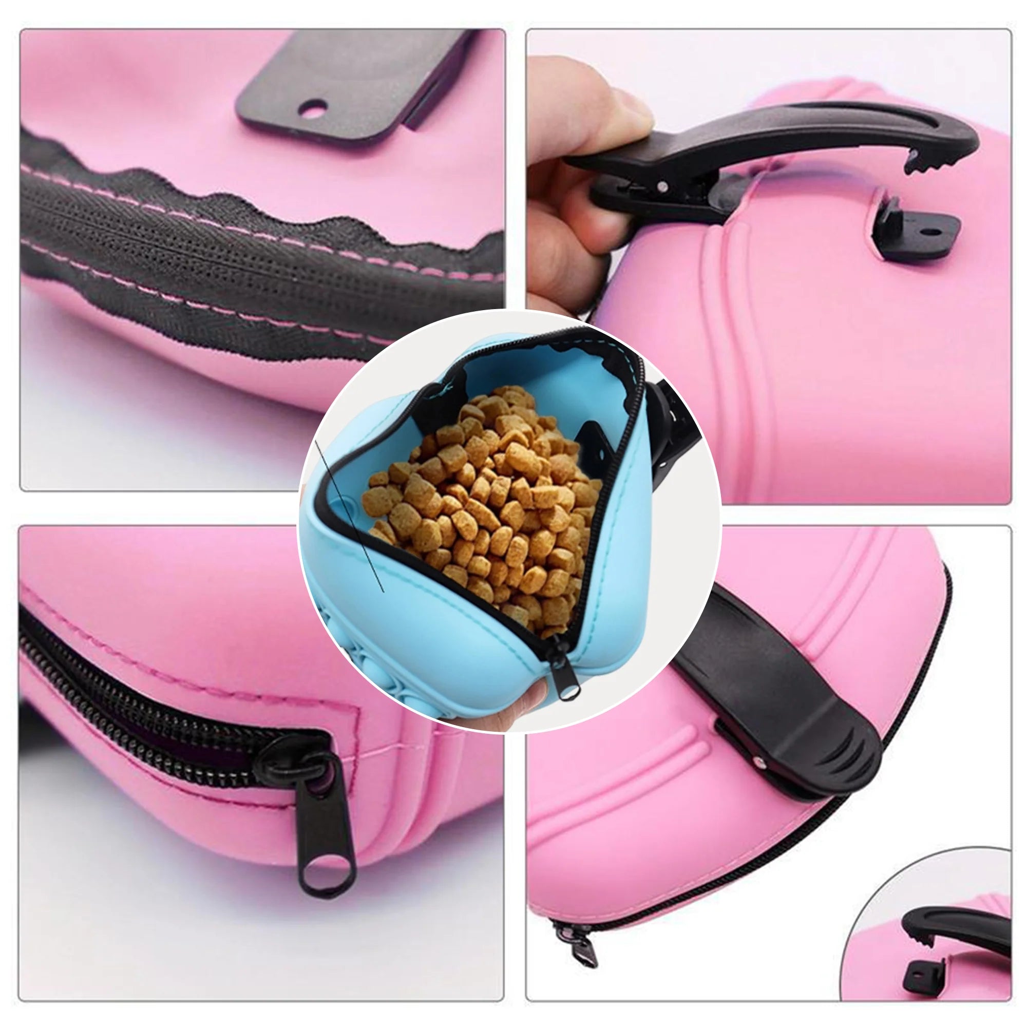 Silicone Dog Training Treat Pouch – Portable, Easy to Clean