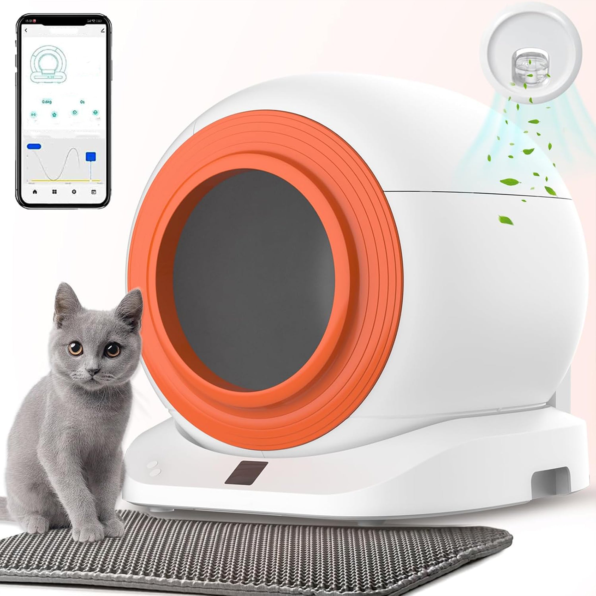 Smart Automatic Cat Litter Box – Self-Cleaning, App Controlled