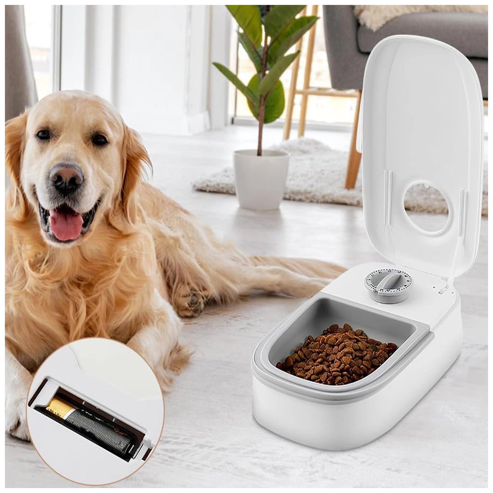 Smart Automatic Pet Feeder – Timed Feeding for Cats & Dogs