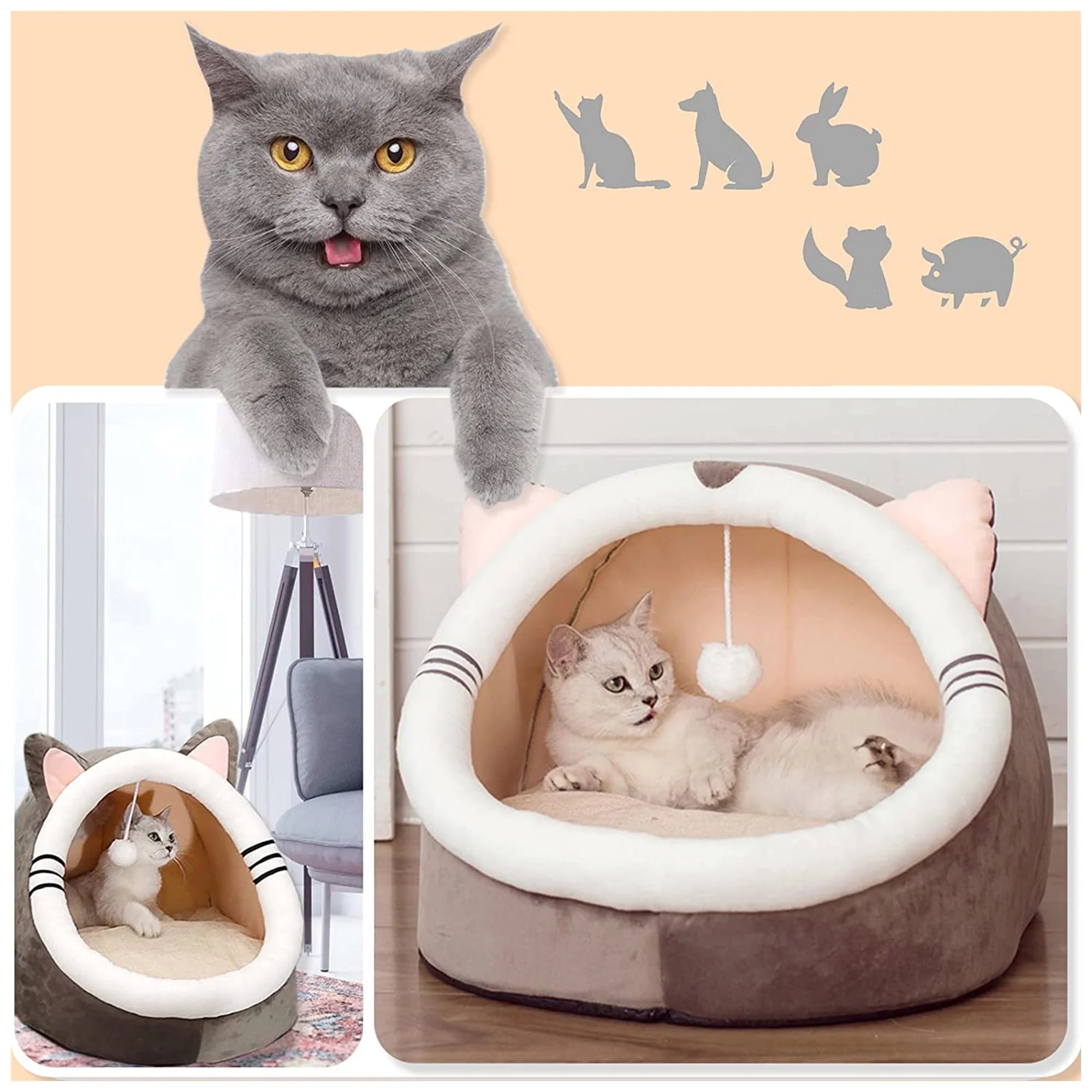 Cat Bed "Cocoon" – Stylish, Private Haven