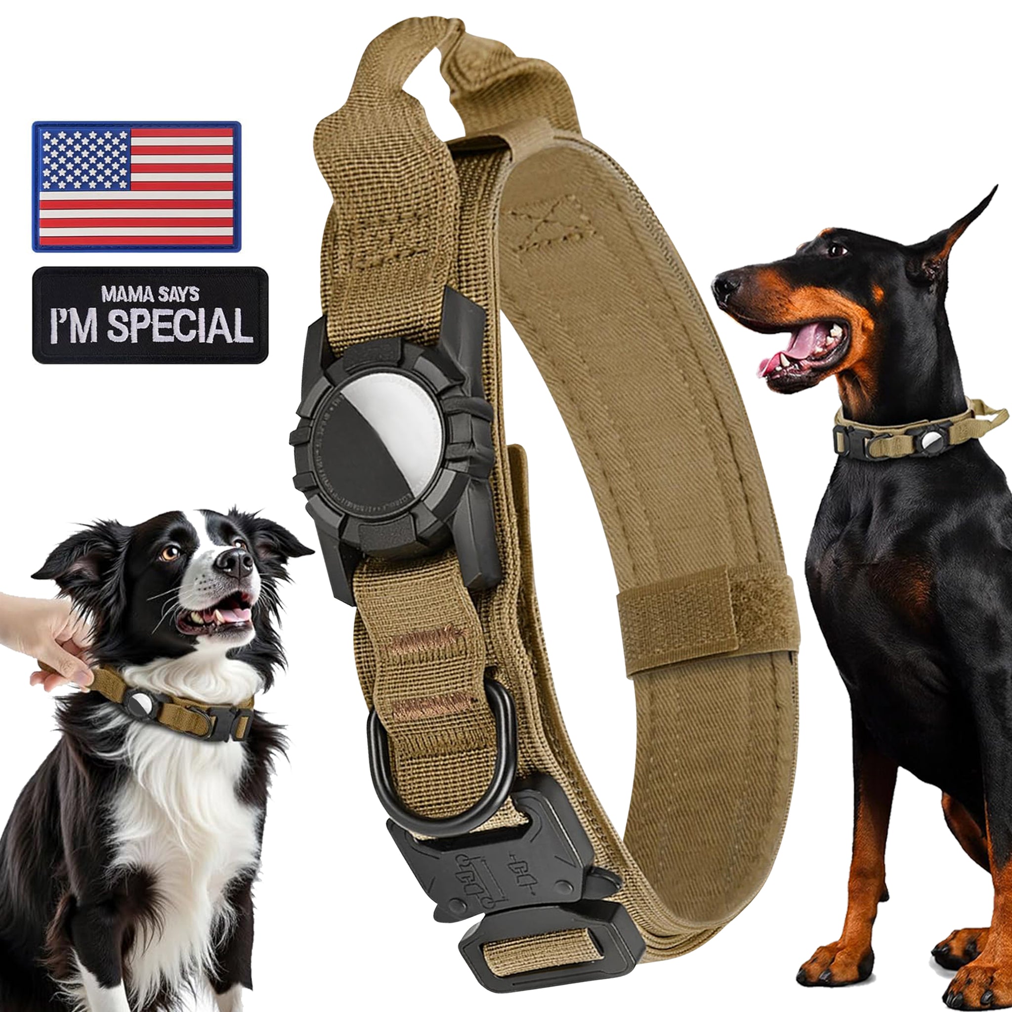 Waterproof Airtag Dog Collar – Adjustable, Durable Nylon