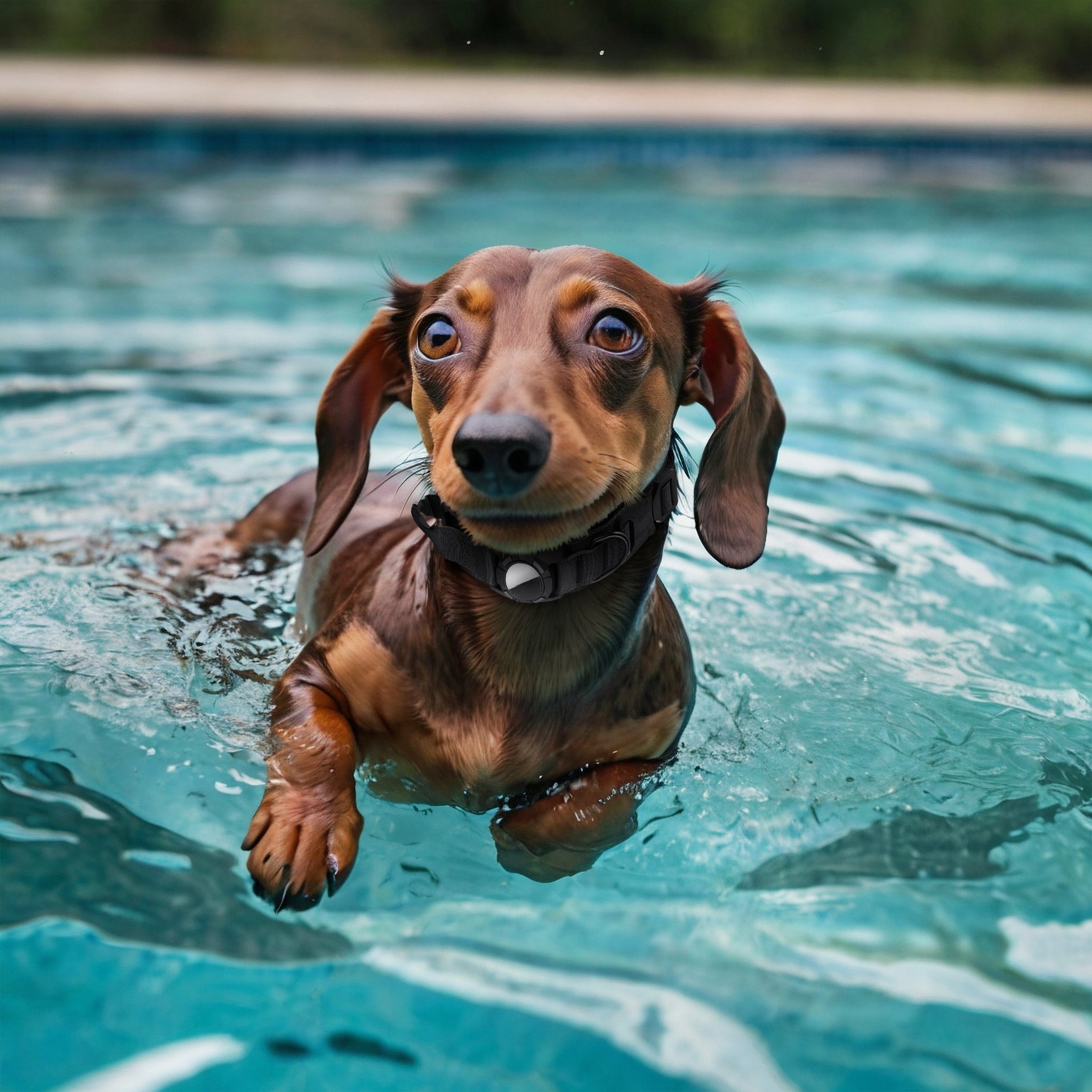 Waterproof Airtag Dog Collar – Adjustable, Durable Nylon