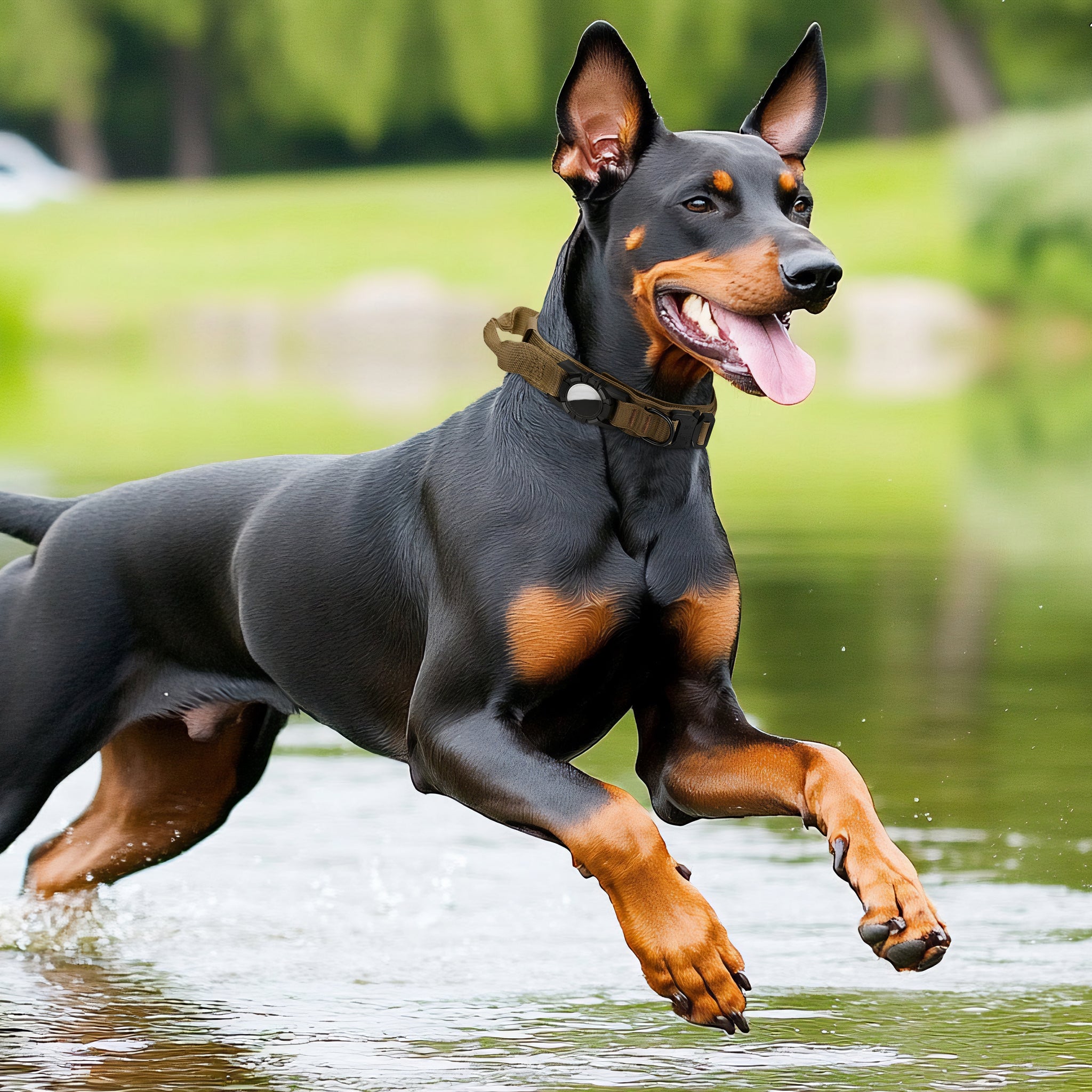 Waterproof Airtag Dog Collar – Adjustable, Durable Nylon