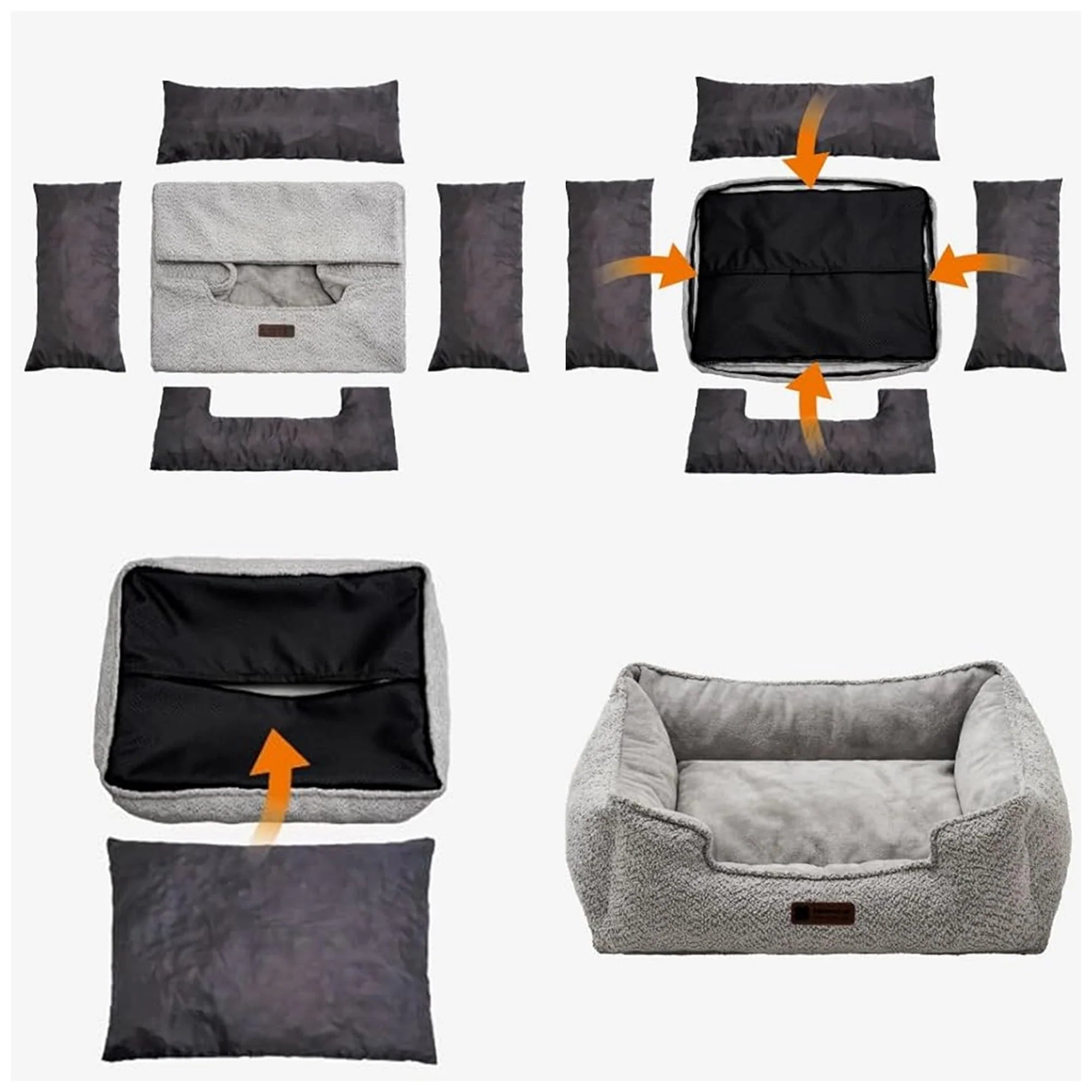 Waterproof Washable Dog Bed – Soft, Durable & Non-Slip