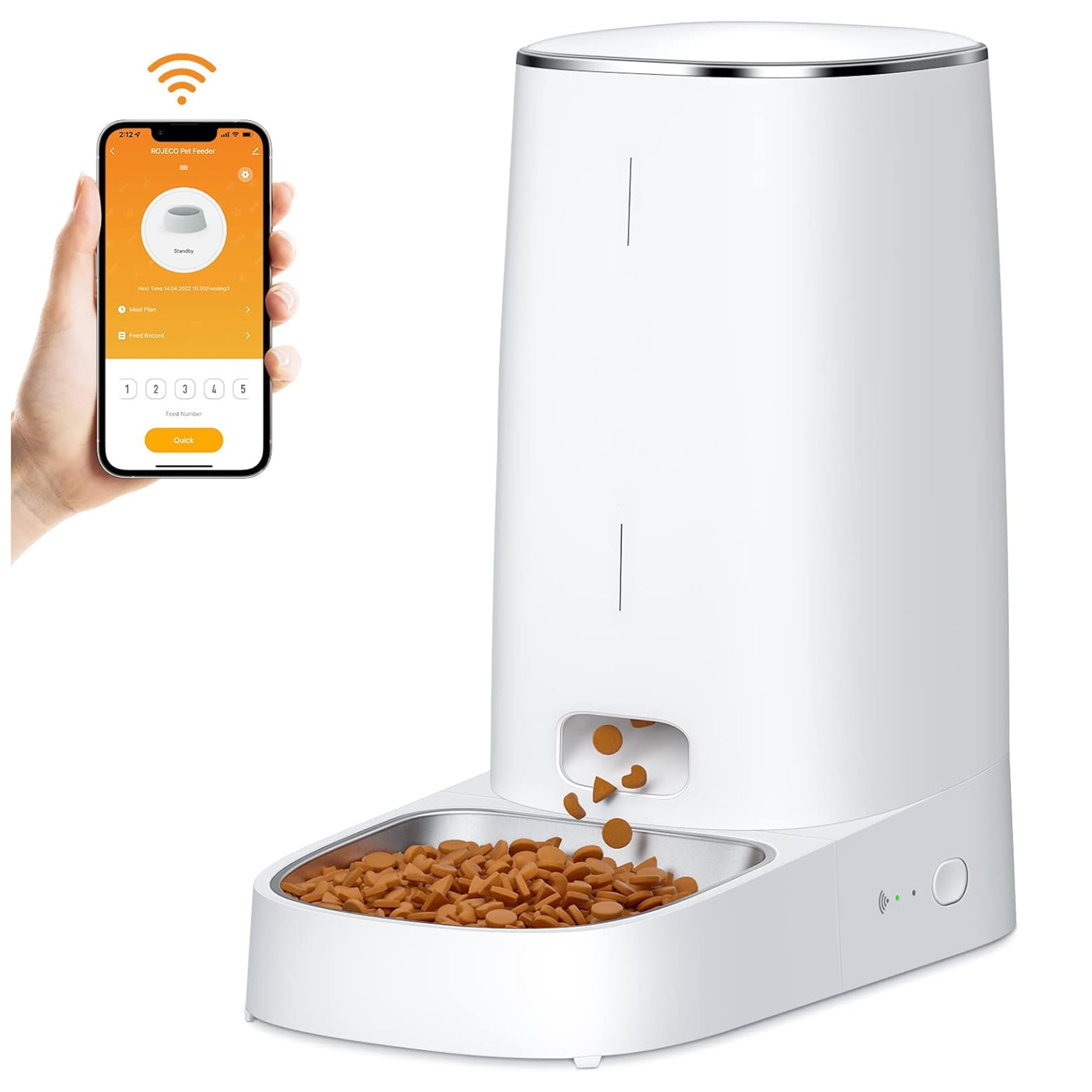 Wi-Fi Automatic Pet Feeder – 4L Capacity, App Controlled