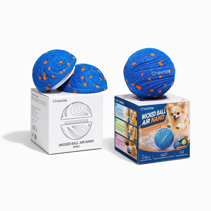 Royal blue Wicked Ball with blue shells on the box
