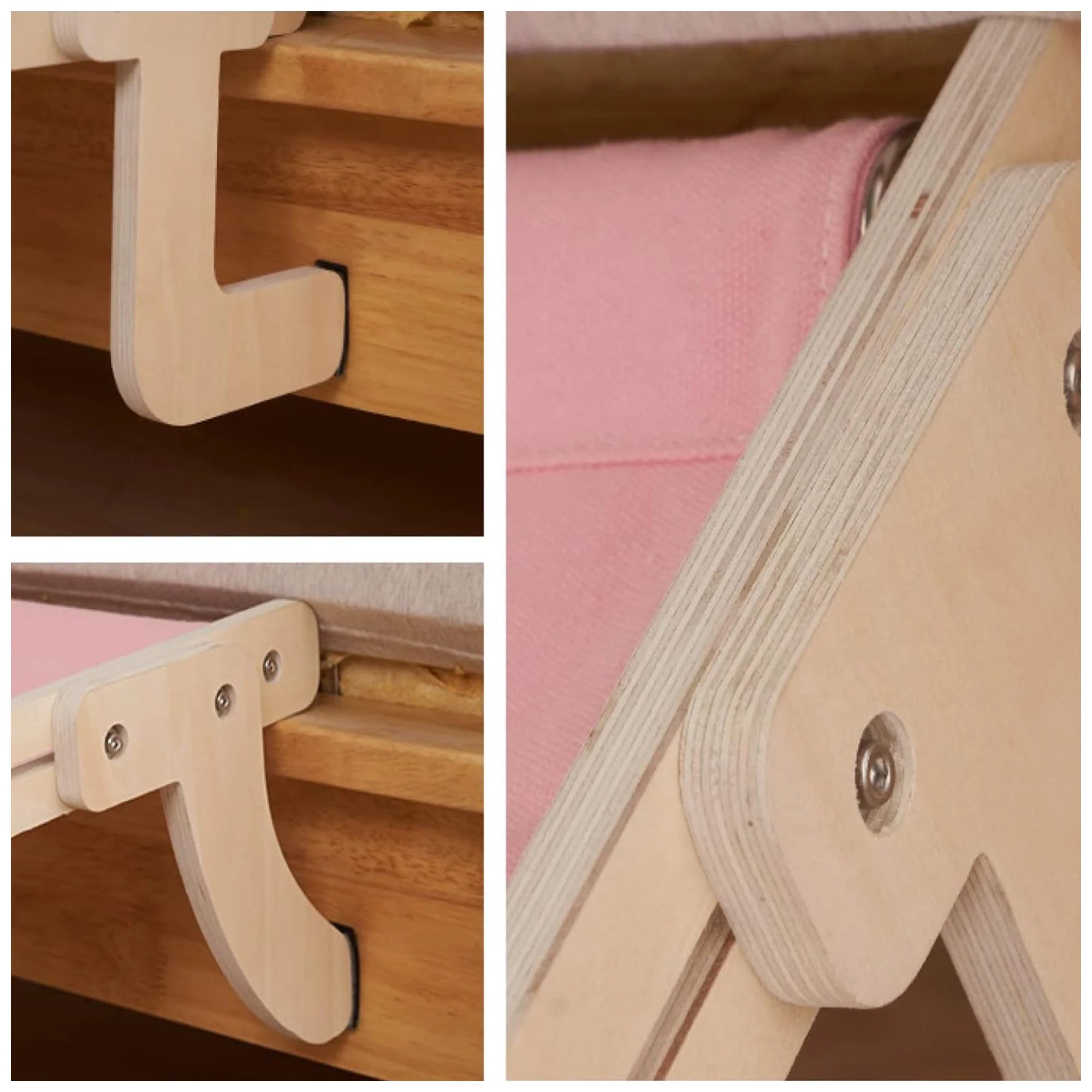 Wooden Cat Window Perch – Washable, Easy Assembly Hanging Bed