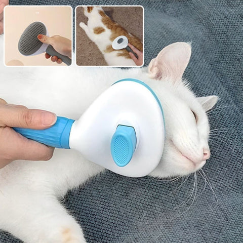 Stainless Steel Pet Comb – Effortless Fur Removal, Durable Design