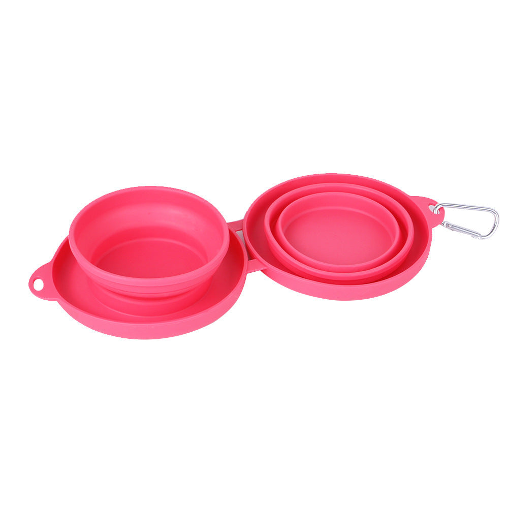 Portable Silicone Collapsible Dog Bowls – No Spill, Easy Clean