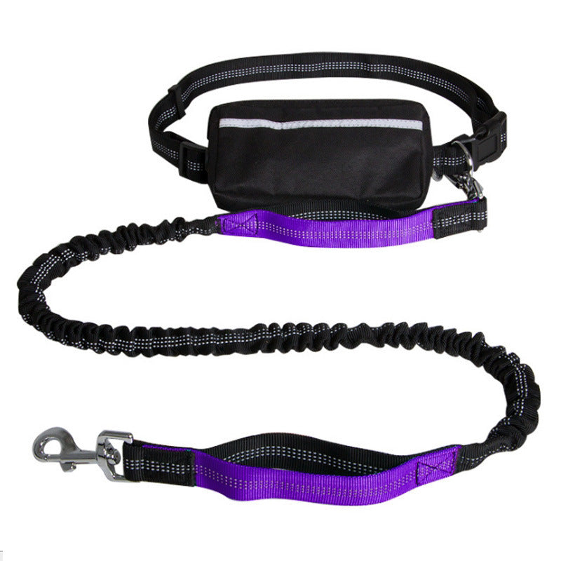 Reflective Adjustable Hands-Free Dog Leash – Nylon, Comfortable Fit