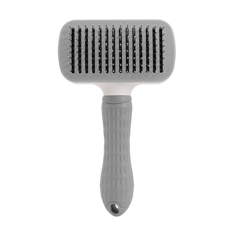 Stainless Steel Pet Comb – Effortless Fur Removal, Durable Design